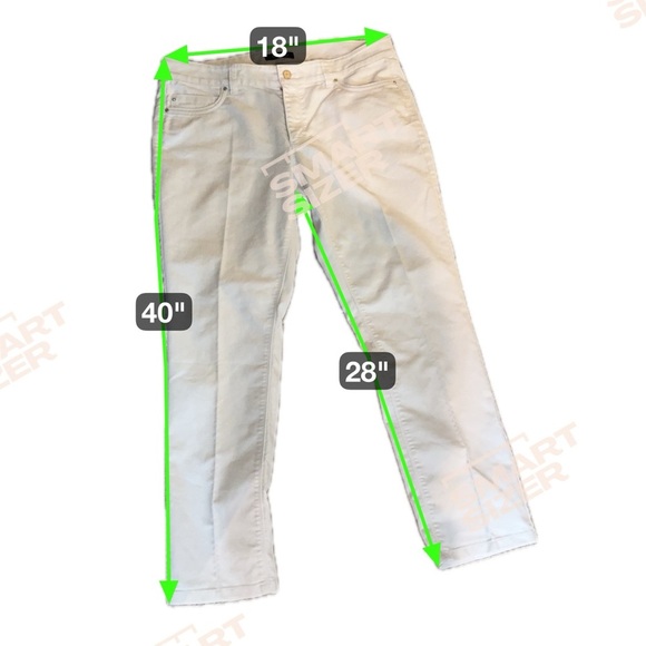 White House Black Market White Jeans w/ Slim Ankle, Sz 12R - Picture 10 of 10